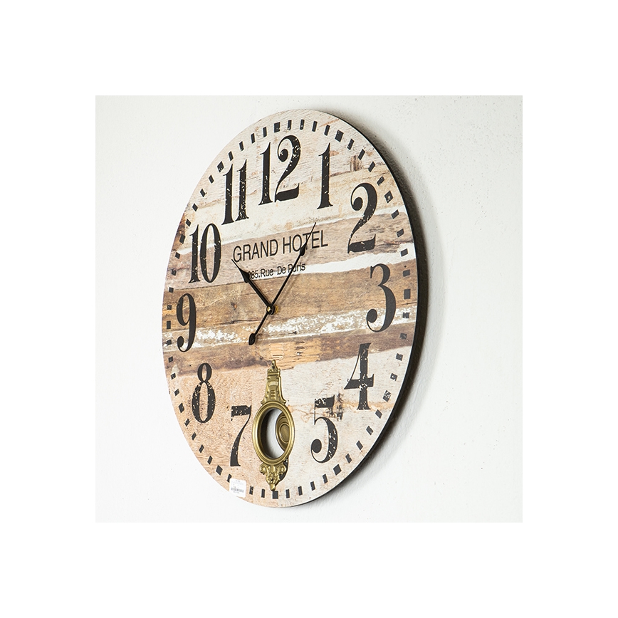Vægur 1xAA diameter 58,2 cm beige