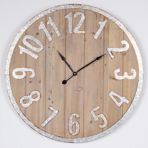 Vægur 1xAA diameter 60 cm beige