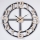 Vægur 1xAA diameter 60 cm sort/beige