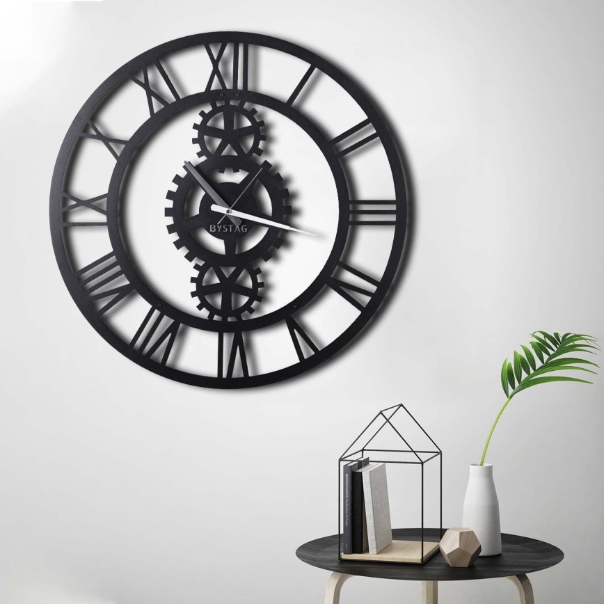 Vægur diameter 70 cm 1xAA sort