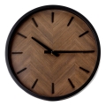 Vægur med en diameter på 30 cm, 1xAA, sort/brun