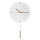 Vægur med pendul diameter 30 cm 1xAA hvid/guldfarvet