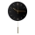 Vægur med pendul diameter 30 cm 1xAA sort/guldfarvet