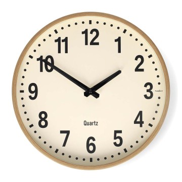 Vægur Ø 30,8 cm 1×AA træ