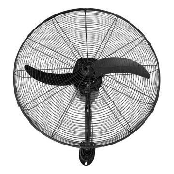 Vægventilator 115W/230V Ø 66 cm sort + fjernbetjening