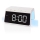 Vækkeur med LCD-display og trådløs oplader 15W/5V 1xCR2032 hvid
