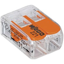WAGO 221-412 - Samlemuffe COMPACT 2x4 450V orange