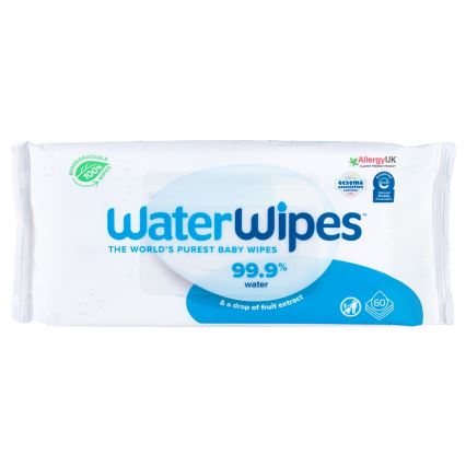 WaterWipes - 9x Vådservietter 60 stk. (540 stk.) plastfri