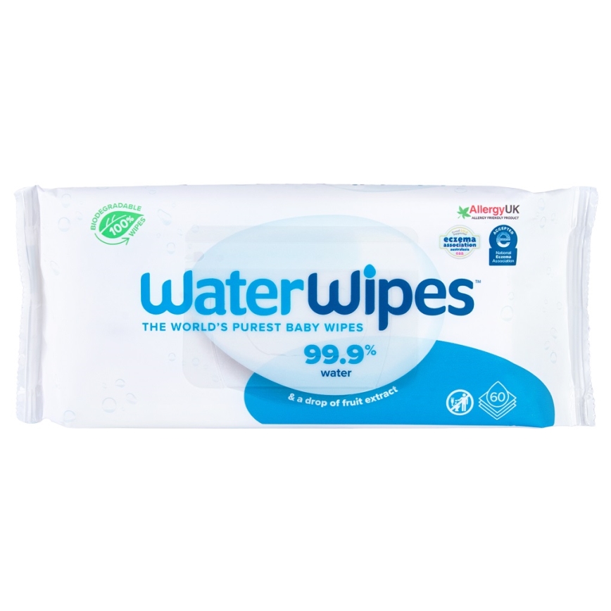 WaterWipes - 9x Vådservietter 60 stk. (540 stk.) plastfri