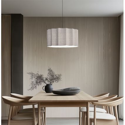 WAVY pendel på ledning 1xE27/14W/230V grå