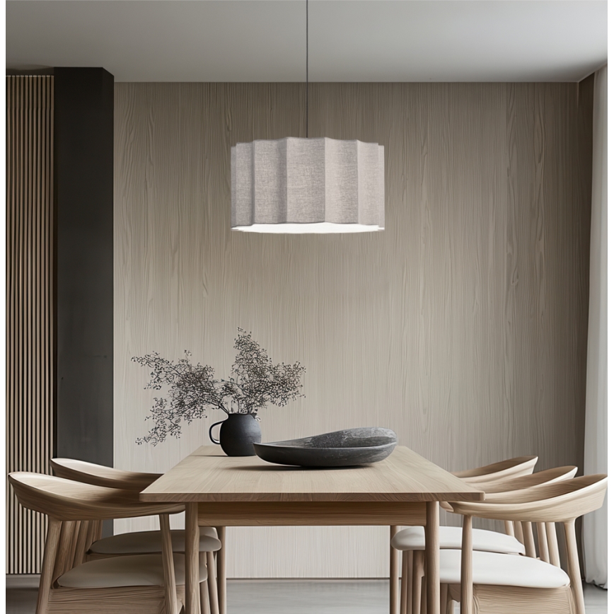 WAVY pendel på ledning 1xE27/14W/230V grå