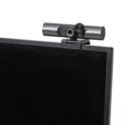 Webcam FULL HD 1080p med højtalere og mikrofon