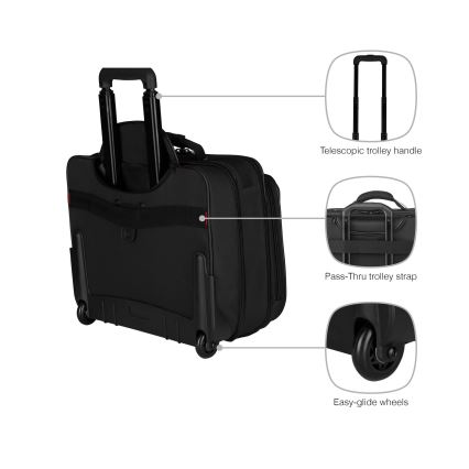 Wenger - Kuffert med hjul 29 l + Laptoptaske 15,6" Granada sort