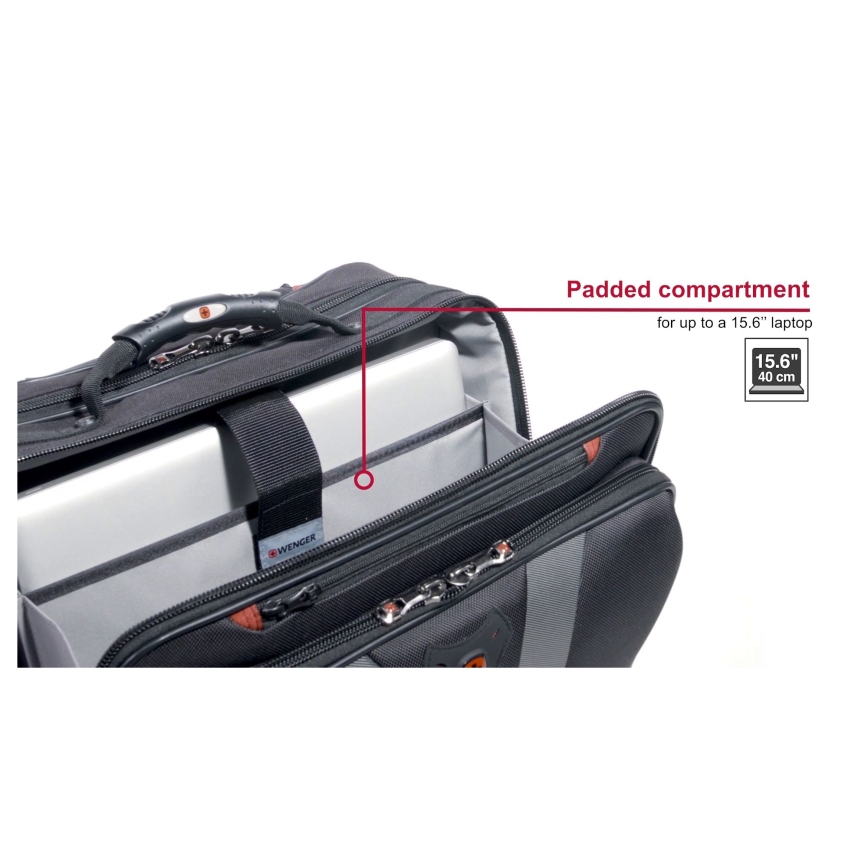 Wenger - Kuffert med hjul 29 l + Laptoptaske 15,6" Granada sort
