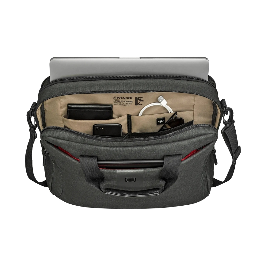 Wenger - Laptoptaske 15 l 16" med tablet-lomme 10" MX ECO Brief grå