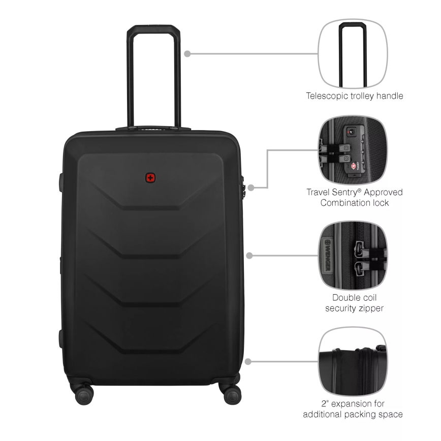 Wenger - Rejsekuffert på hjul 93 l Prymo sort