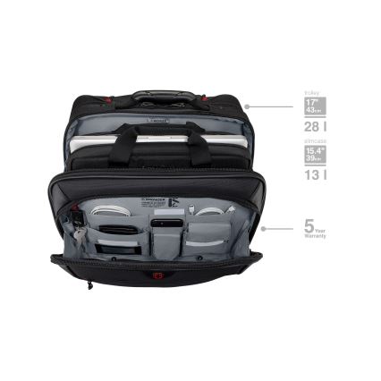Wenger - Rejsetaske på hjul 23 l 17" + Laptoptaske 15,4" Potomac sort
