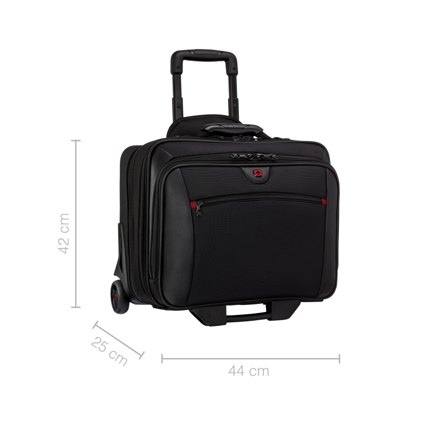 Wenger - Rejsetaske på hjul 23 l 17" + Laptoptaske 15,4" Potomac sort