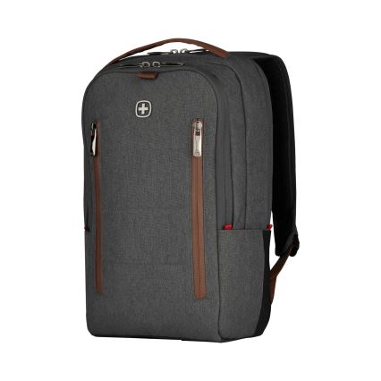 Wenger - Rygsæk til laptop 15 l 16" med tablet-lomme 12" + crossbody bag By Upgrade 02.01.2001 grå
