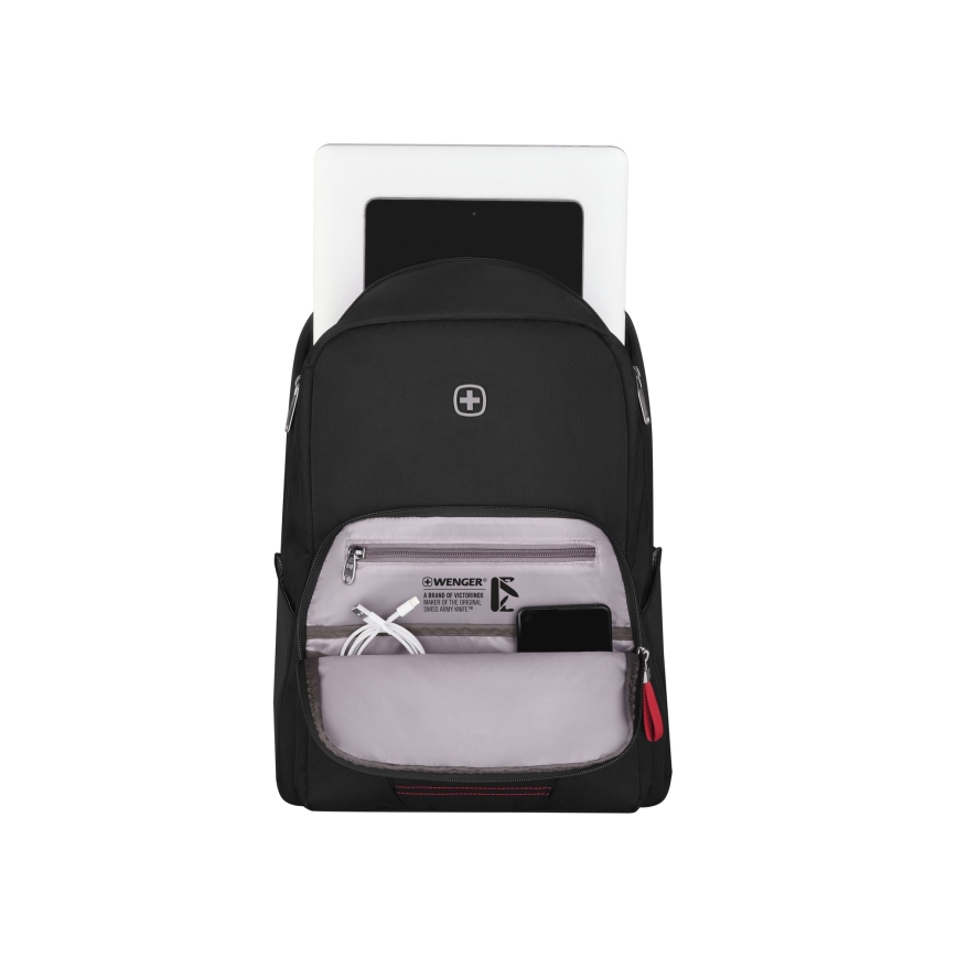 Wenger - Rygsæk til laptop 20 l 15,6" med tablet-lomme 10" Bevægelse sort