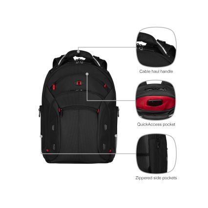 Wenger - Rygsæk til laptop 20 l 15" med tablet-lomme 10" Gigabyte sort