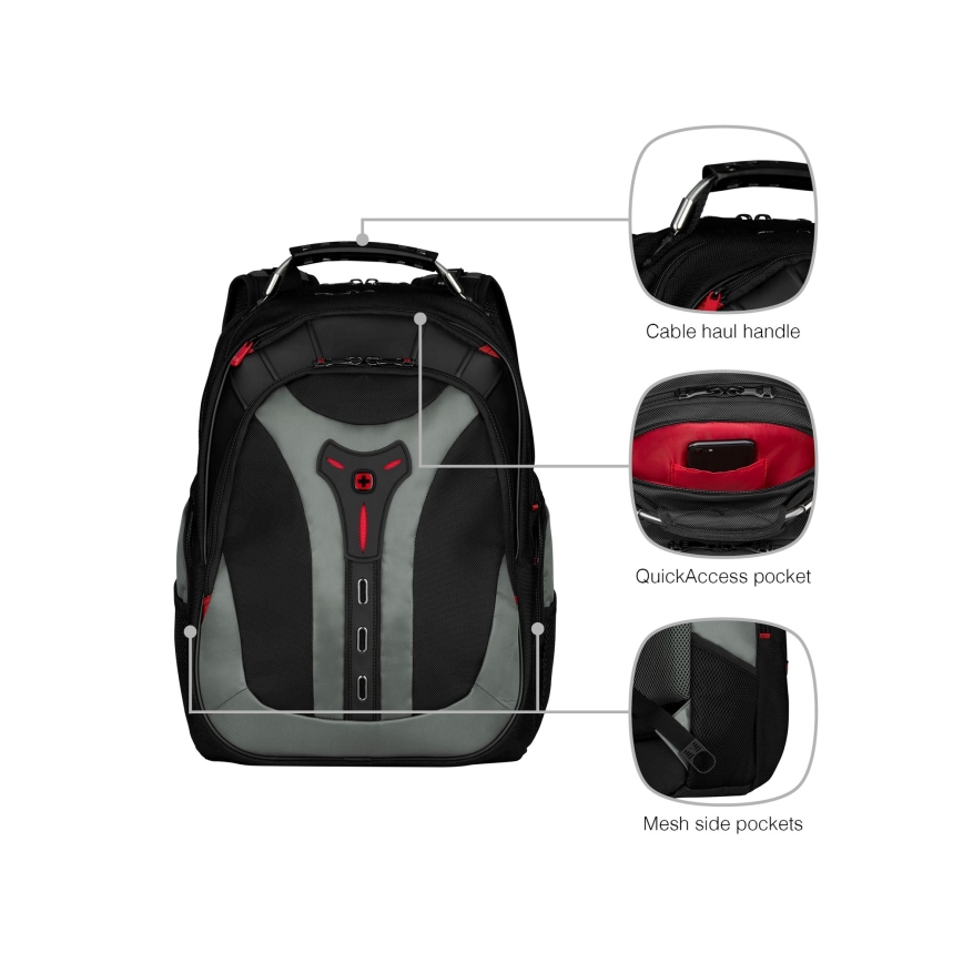 Wenger - Rygsæk til laptop 25 l 17" med tablet-lomme 12" Pegasus sort/grå
