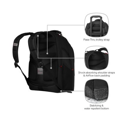Wenger - Rygsæk til laptop 26 l 17" med tablet-lomme 10" Ibex Ballistic Deluxe
