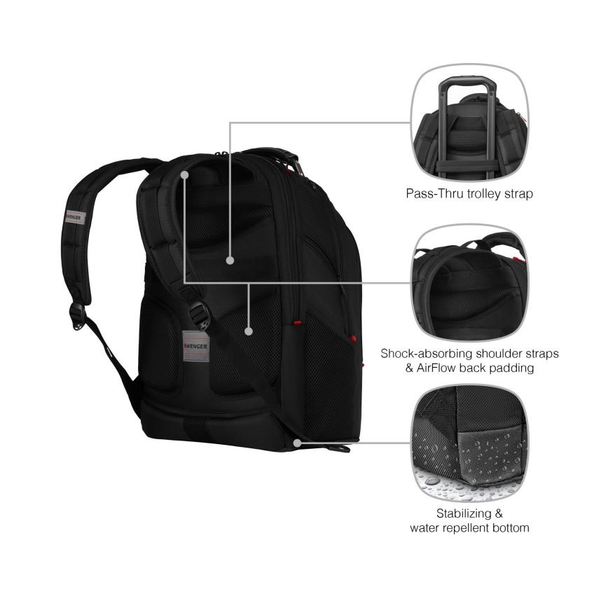 Wenger - Rygsæk til laptop 26 l 17" med tablet-lomme 10" Ibex Ballistic Deluxe