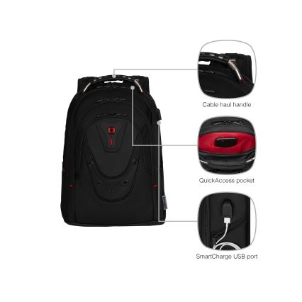 Wenger - Rygsæk til laptop 26 l 17" med tablet-lomme 10" Ibex Ballistic Deluxe
