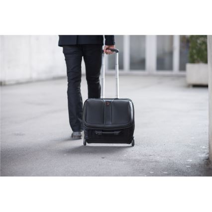 Wenger - Travel suitcase on hjul 25 l 17" + Laptoptaske 15,6" Patriot sort