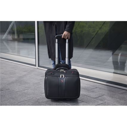 Wenger - Travel suitcase on hjul 25 l 17" + Laptoptaske 15,6" Patriot sort