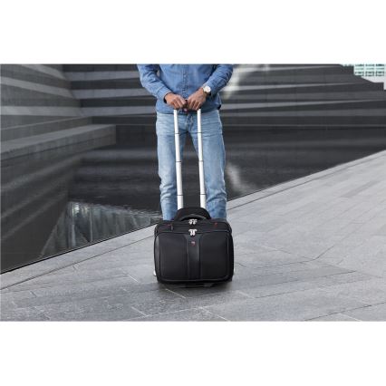 Wenger - Travel suitcase on hjul 25 l 17" + Laptoptaske 15,6" Patriot sort