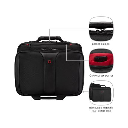 Wenger - Travel suitcase on hjul 25 l 17" + Laptoptaske 15,6" Patriot sort