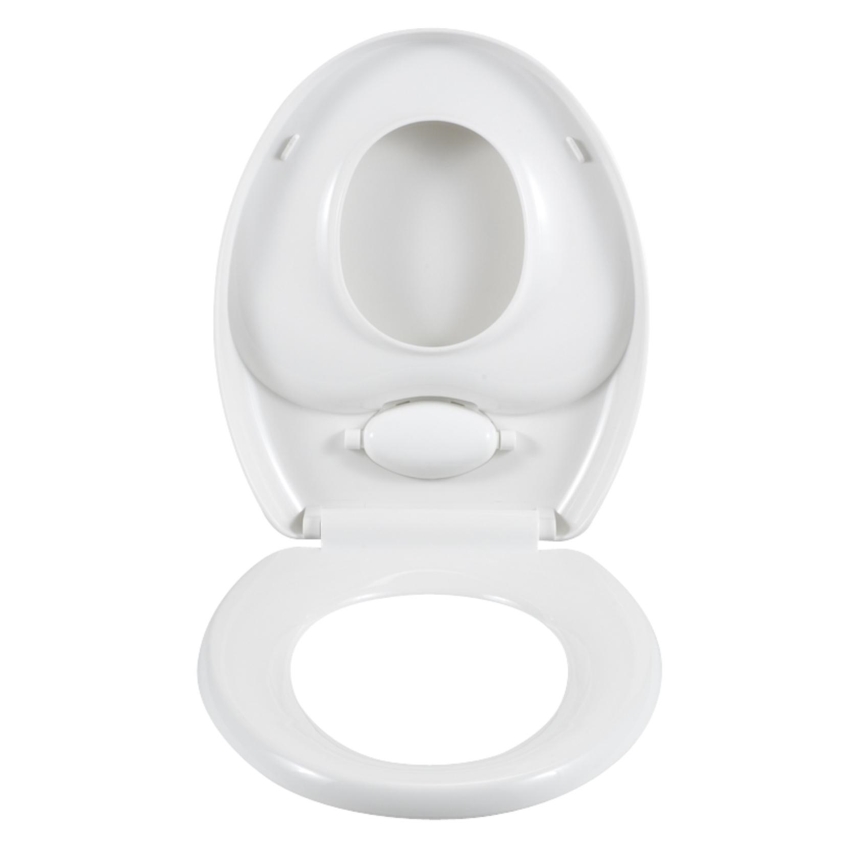 WENKO 110003100-WC toiletsæde, 35,5 x 38 cm, hvid