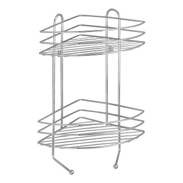 WENKO 15498100 - Hjørnehylde EXCLUSIVE 23 x 30,5 cm poleret krom
