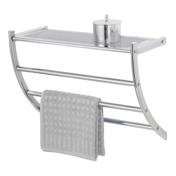 WENKO 15578100 - Håndklædestativ PESCARA 56x46 cm i blank krom