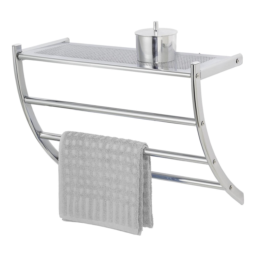 WENKO 15578100 - Håndklædestativ PESCARA 56x46 cm i blank krom