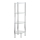 WENKO 15852100 - Reol YAGO 30x104 cm rustfrit stål/sølvfarvet/gennemsigtig