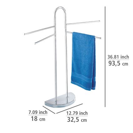 WENKO 16610100 - Håndklædestativ COSENZA 33x93,5 cm blank krom