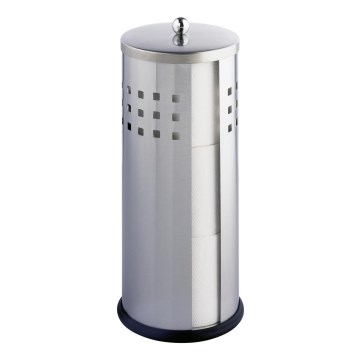 WENKO 16636100 - Toiletpapirholder ANCONA 13x34 cm rustfrit stål/sølv