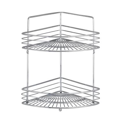 WENKO 16821100 - Hjørnehylde MILANO 31,5x37 cm blank krom