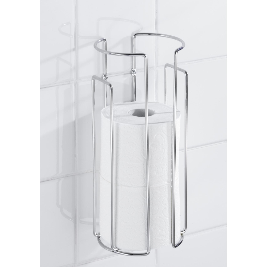 WENKO 16825100 - Toiletpapirholder MILANO 13,5x32 cm blank krom