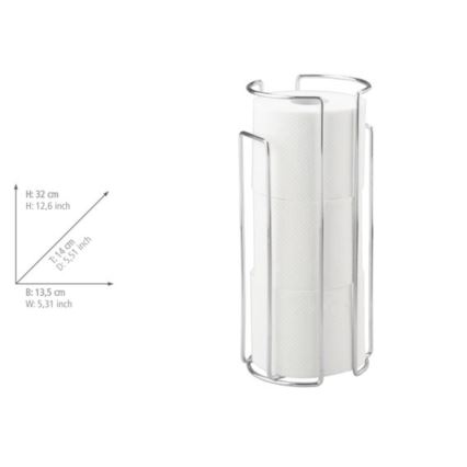 WENKO 16825100 - Toiletpapirholder MILANO 13,5x32 cm blank krom