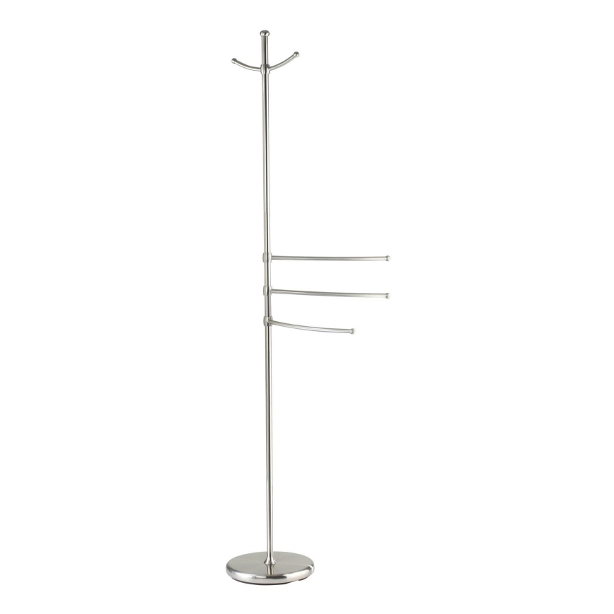 WENKO 16827100 - ADIAMO-stativ 28 x 170 cm, sølvfarvet