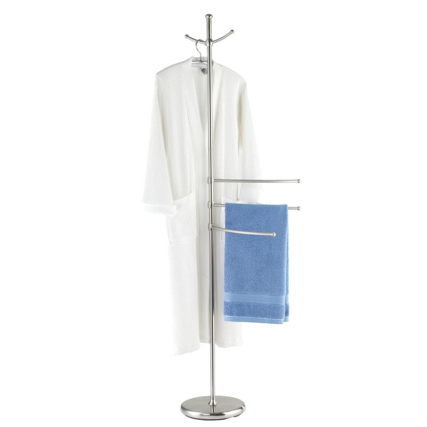 WENKO 16827100 - ADIAMO-stativ 28 x 170 cm, sølvfarvet