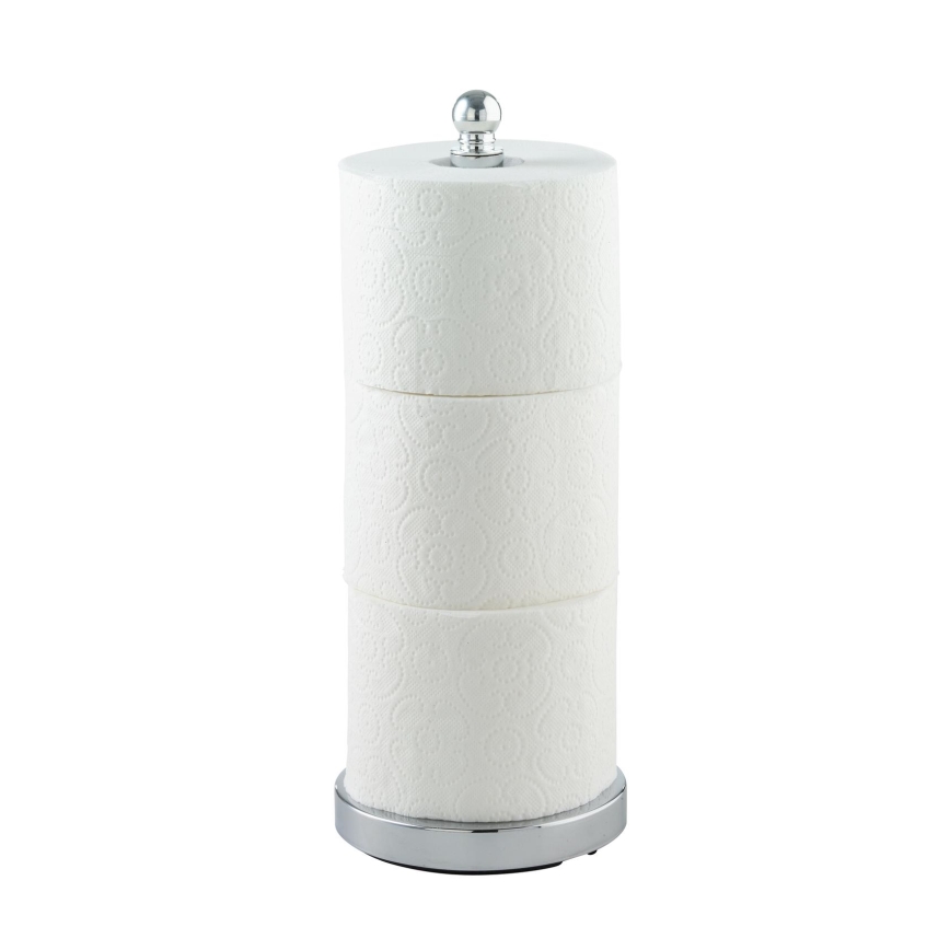 WENKO 16878100 - Toiletpapirholder VITERBO 14x35 cm sølv