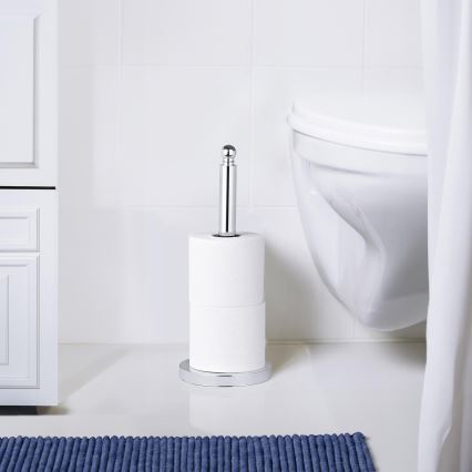 WENKO 16878100 - Toiletpapirholder VITERBO 14x35 cm sølv