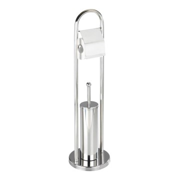 WENKO 16993100 - WC-sæt VASTO 22x81 cm rustfrit stål/sølv