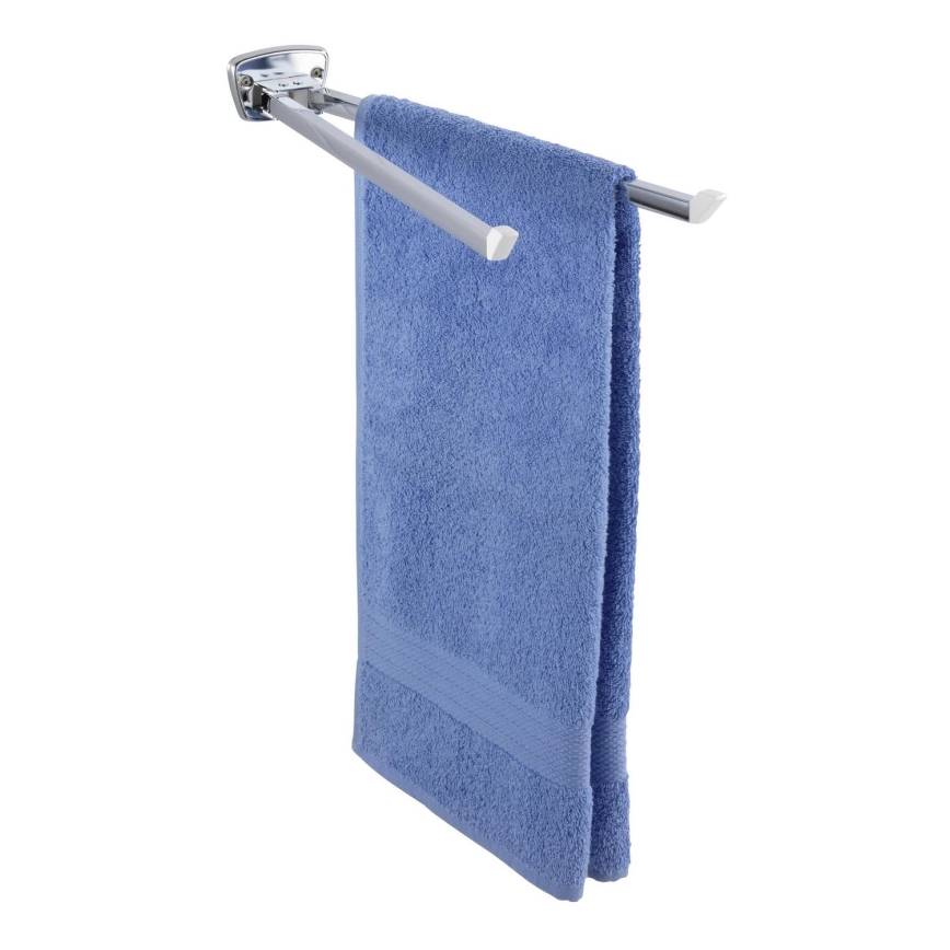 WENKO 17875100 - Håndklædeholder BASIC 42x8 cm i rustfrit stål/sølv