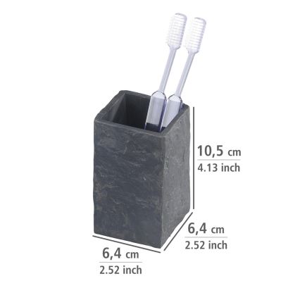 WENKO 17920100 - Bæger SLATE ROCK 6,4x10,5 cm antracit